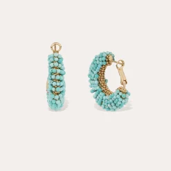 Boucles d'oreilles Izzia petit modèle - Turquoise