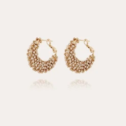 Boucles d'oreilles Izzia strass petit modèle