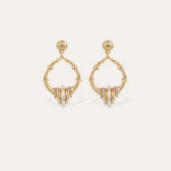 Boucles d'oreilles Maranzana mini bicolore
