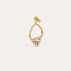 Boucles d'oreilles Maranzana mini bicolore