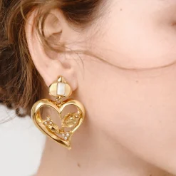 Boucles d'oreilles Odalys - Nacre blanche