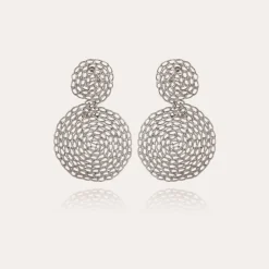 Boucles d'oreilles Onde Gourmette petit modèle
