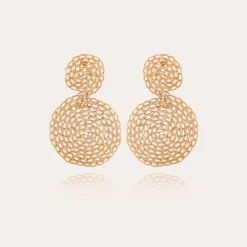 Boucles d'oreilles Onde Gourmette petit modèle