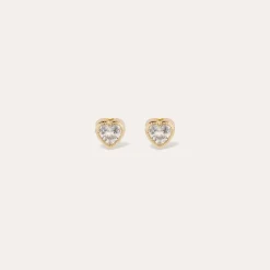 Boucles d'oreilles puce Amore strass