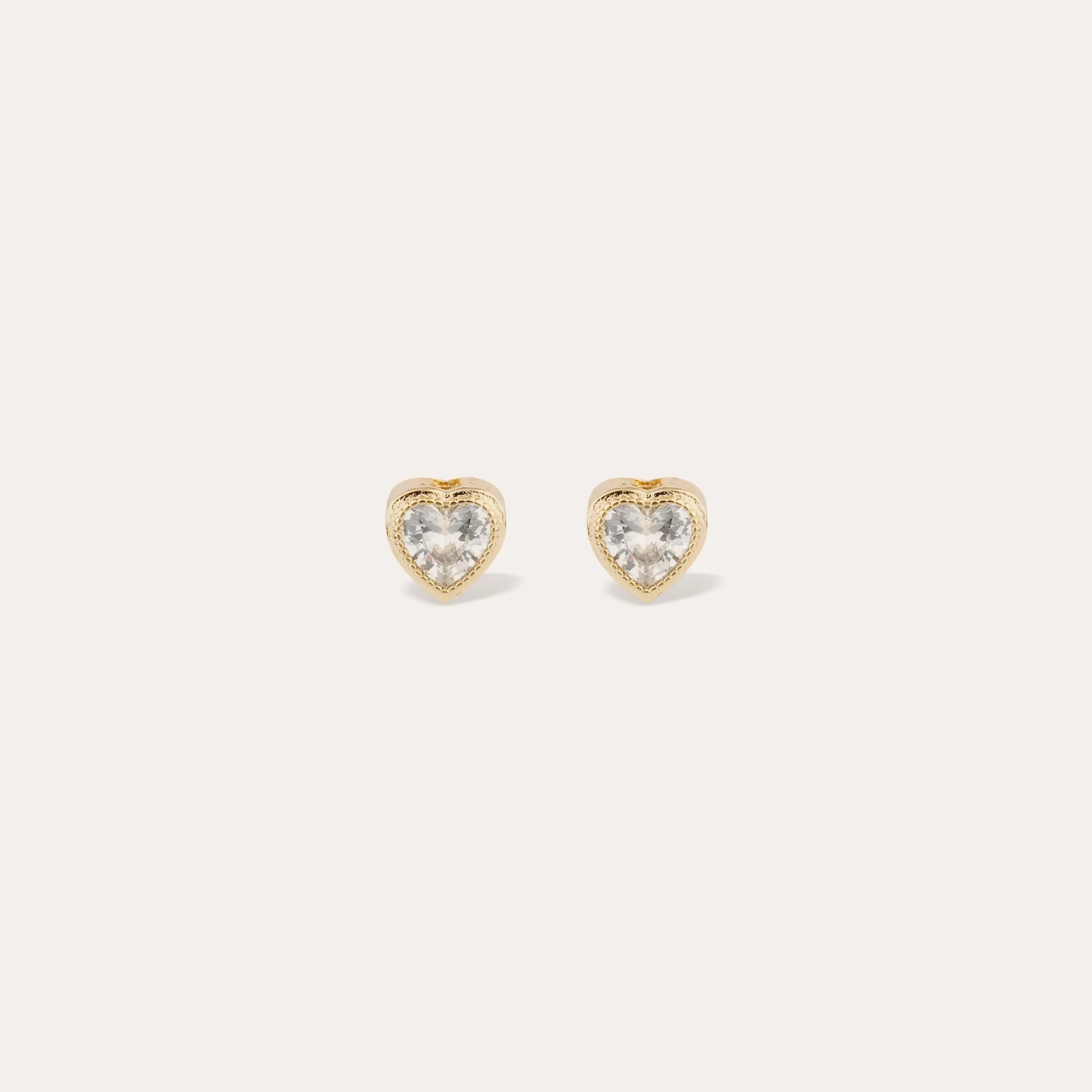Boucles d'oreilles puce Amore strass