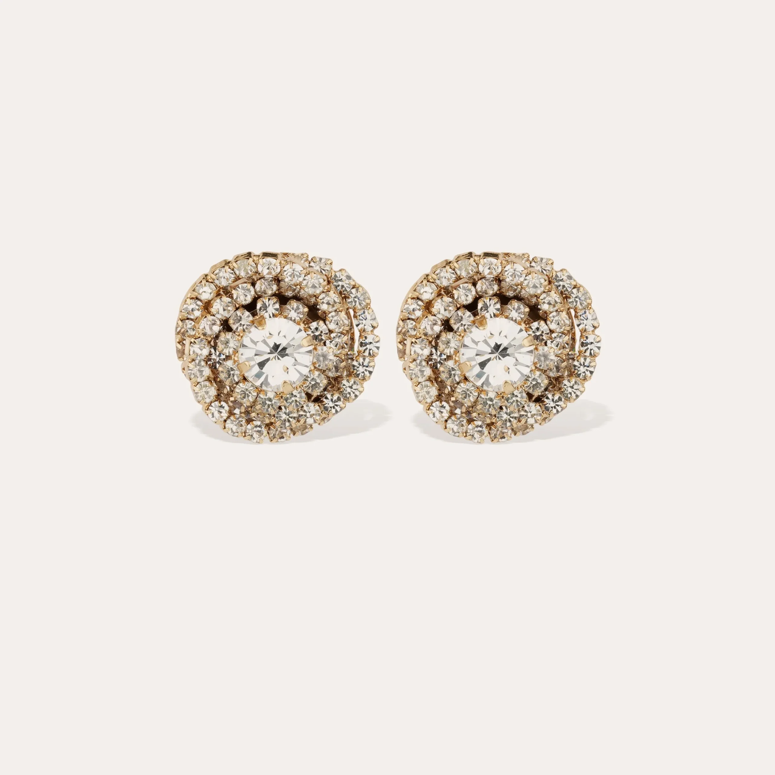Boucles d'oreilles puce Atika strass