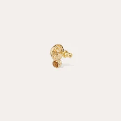 Boucles d'oreilles puces Amarante cabochons mini