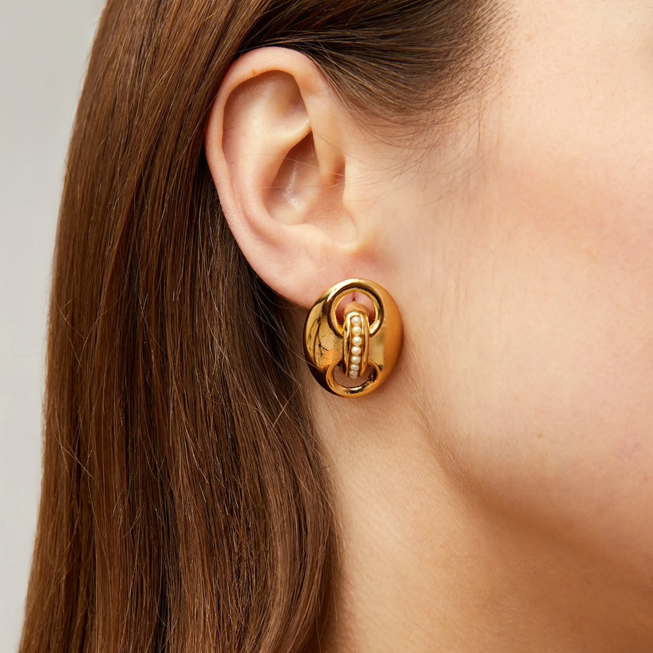 Boucles d'oreilles puces Cophea mini - Perles nacrées