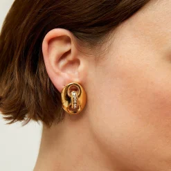 Boucles d'oreilles puces Cophea strass mini
