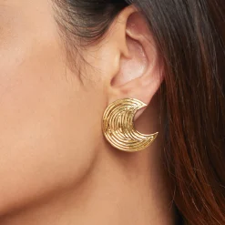 Boucles d'oreilles puces Luna Wave