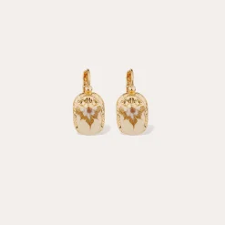 Boucles d'oreilles Scaramouche émail