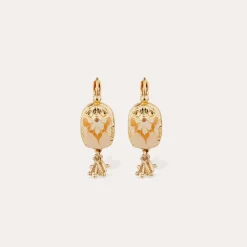 Boucles d'oreilles Scaramouche émail