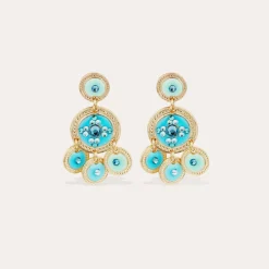 Boucles d'oreilles Sequin deux rangs