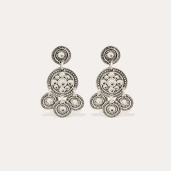 Boucles d'oreilles Sequin deux rangs