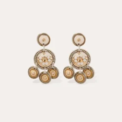Boucles d'oreilles Sequin deux rangs