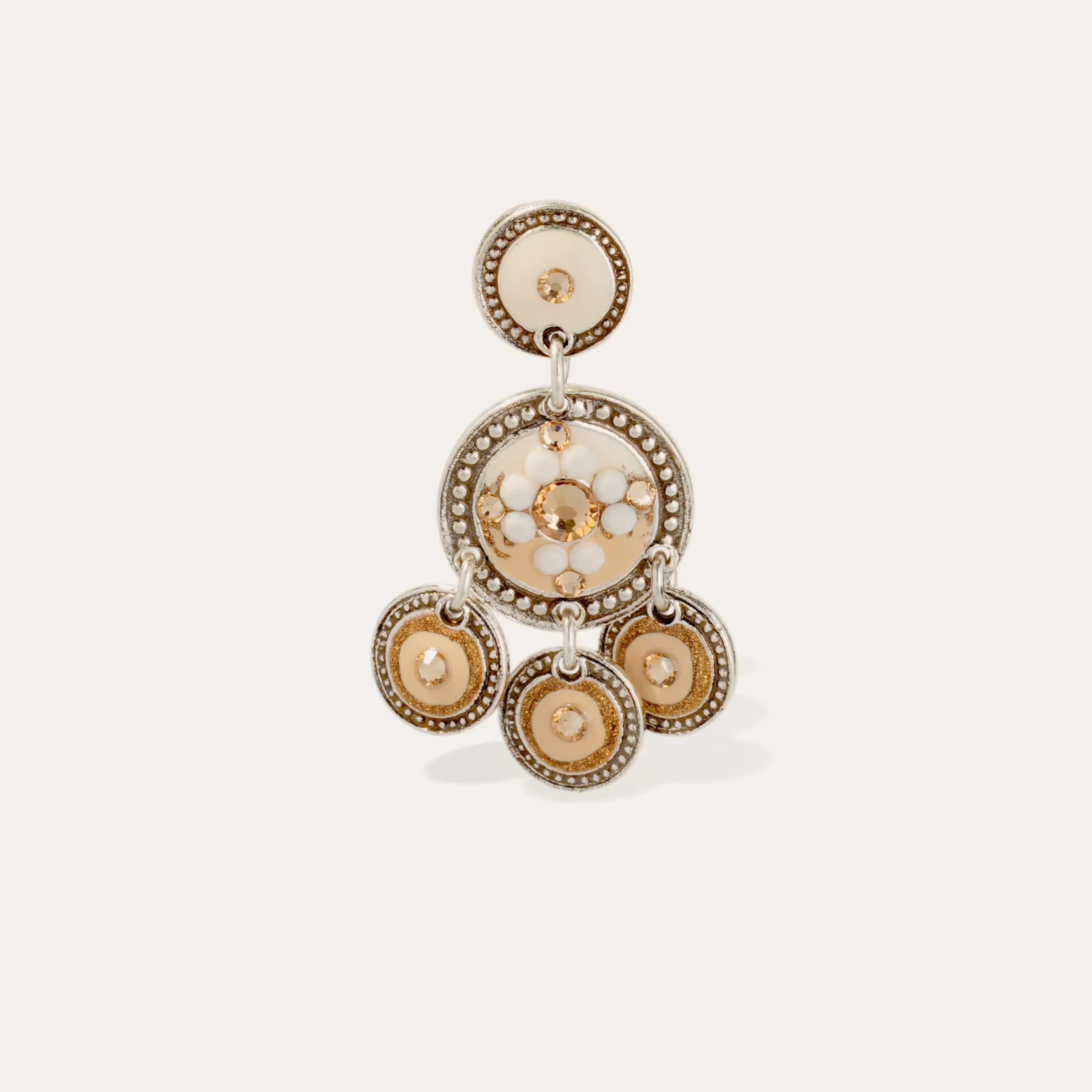Boucles d'oreilles Sequin deux rangs