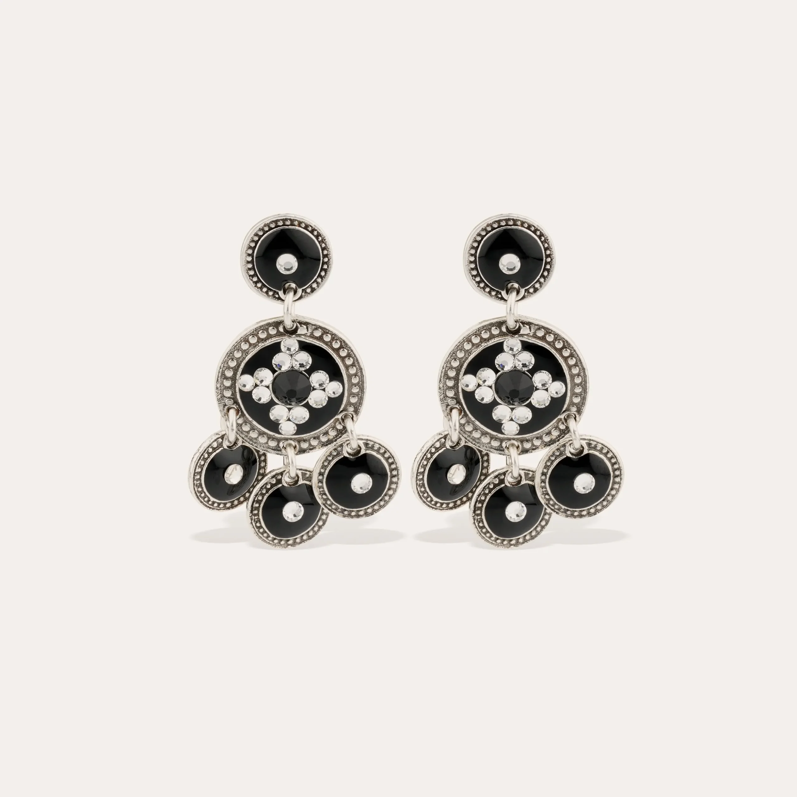 Boucles d'oreilles Sequin deux rangs