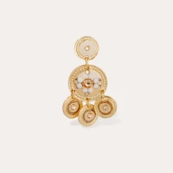 Boucles d'oreilles Sequin deux rangs