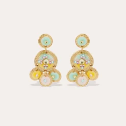 Boucles d'oreilles Sequin deux rangs