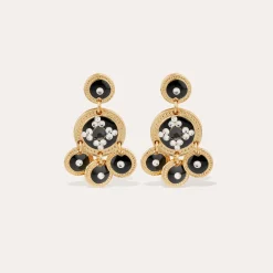 Boucles d'oreilles Sequin deux rangs