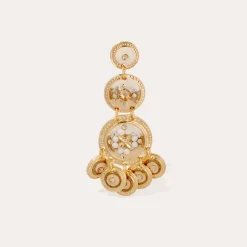 Boucles d'oreilles Sequin trois rangs