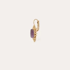 Boucles d'oreilles Serti Talisman - Améthyste