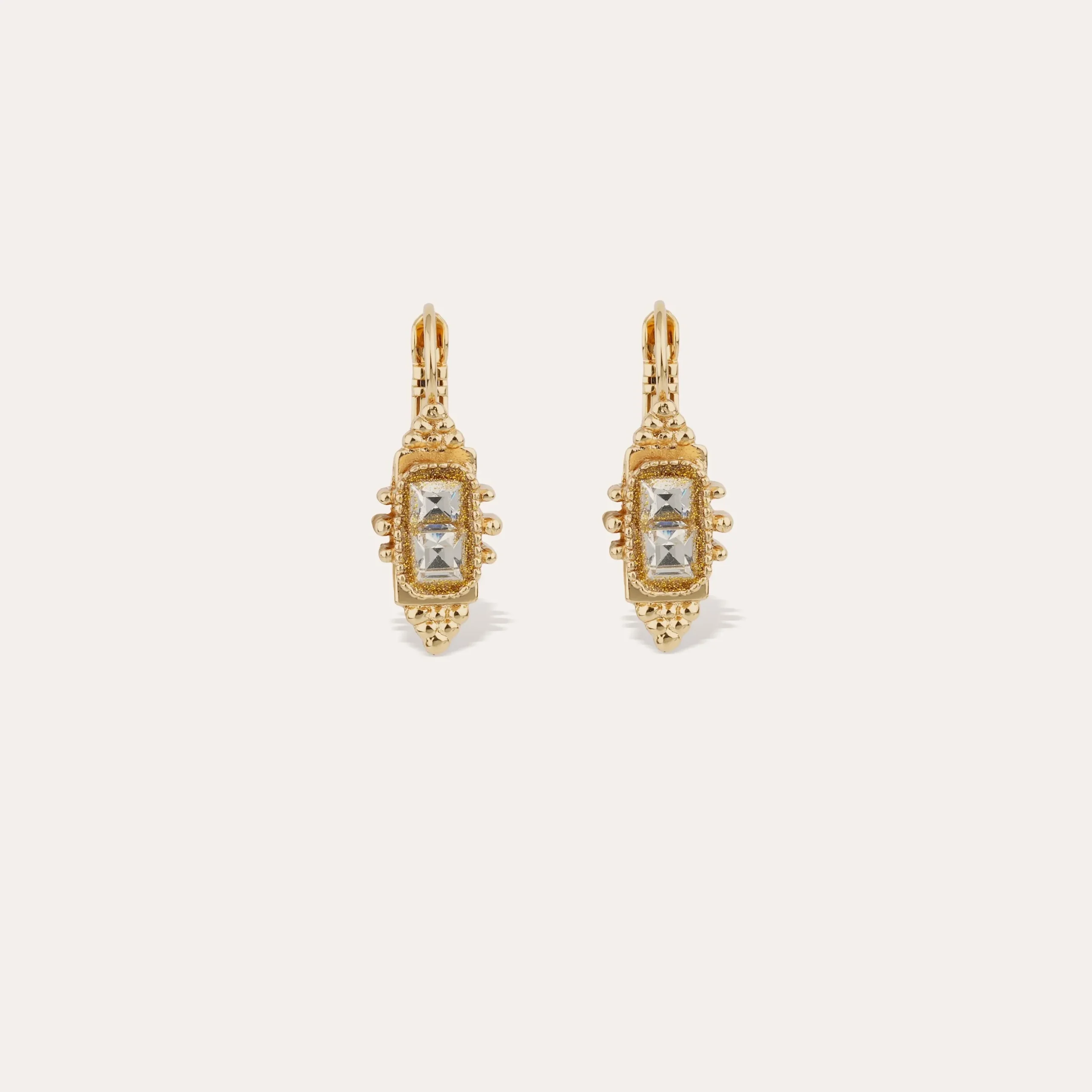 Boucles d'oreilles Serti Talisman strass