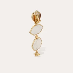 Boucles d'oreilles Silenza - Opale blanche