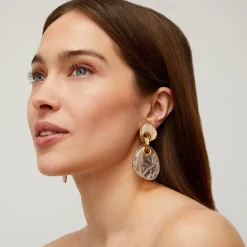 Boucles d'oreilles Silia grand modèle - Crystal