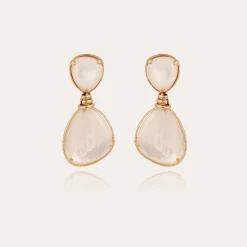 Boucles d'oreilles Silia - Nacre blanche