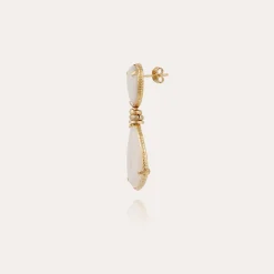Boucles d'oreilles Silia - Nacre blanche