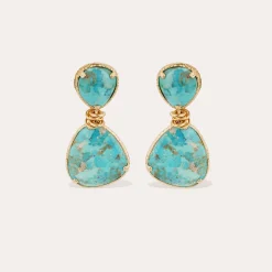 Boucles d'oreilles Silia - Turquoise