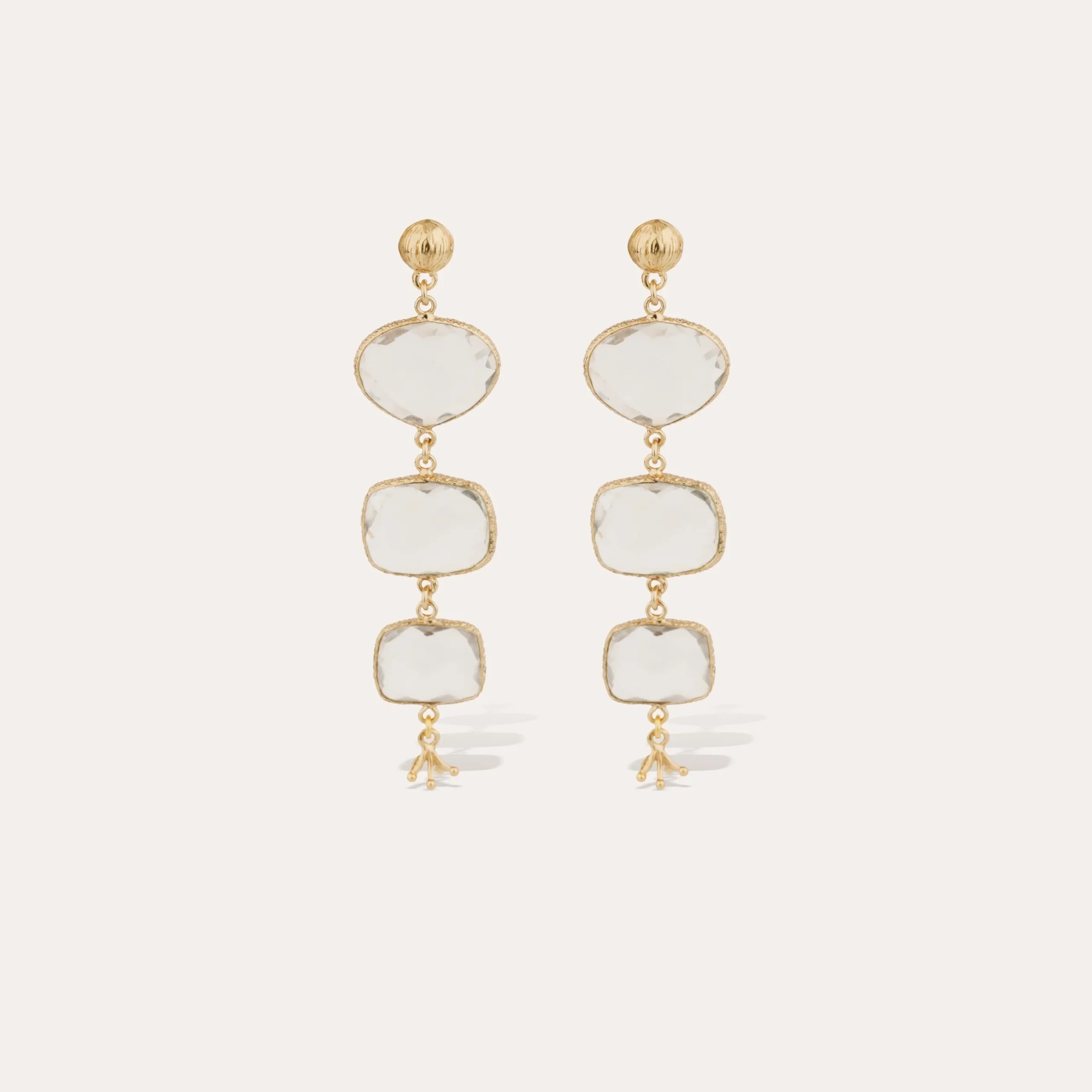 Boucles d'oreilles Silène - Cristal