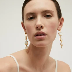 Boucles d'oreilles Silène nacre - Nacre blanche