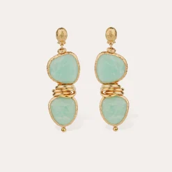 Boucles d'oreilles Sirena - Amazonite
