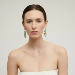 Boucles d'oreilles Sirena - Amazonite