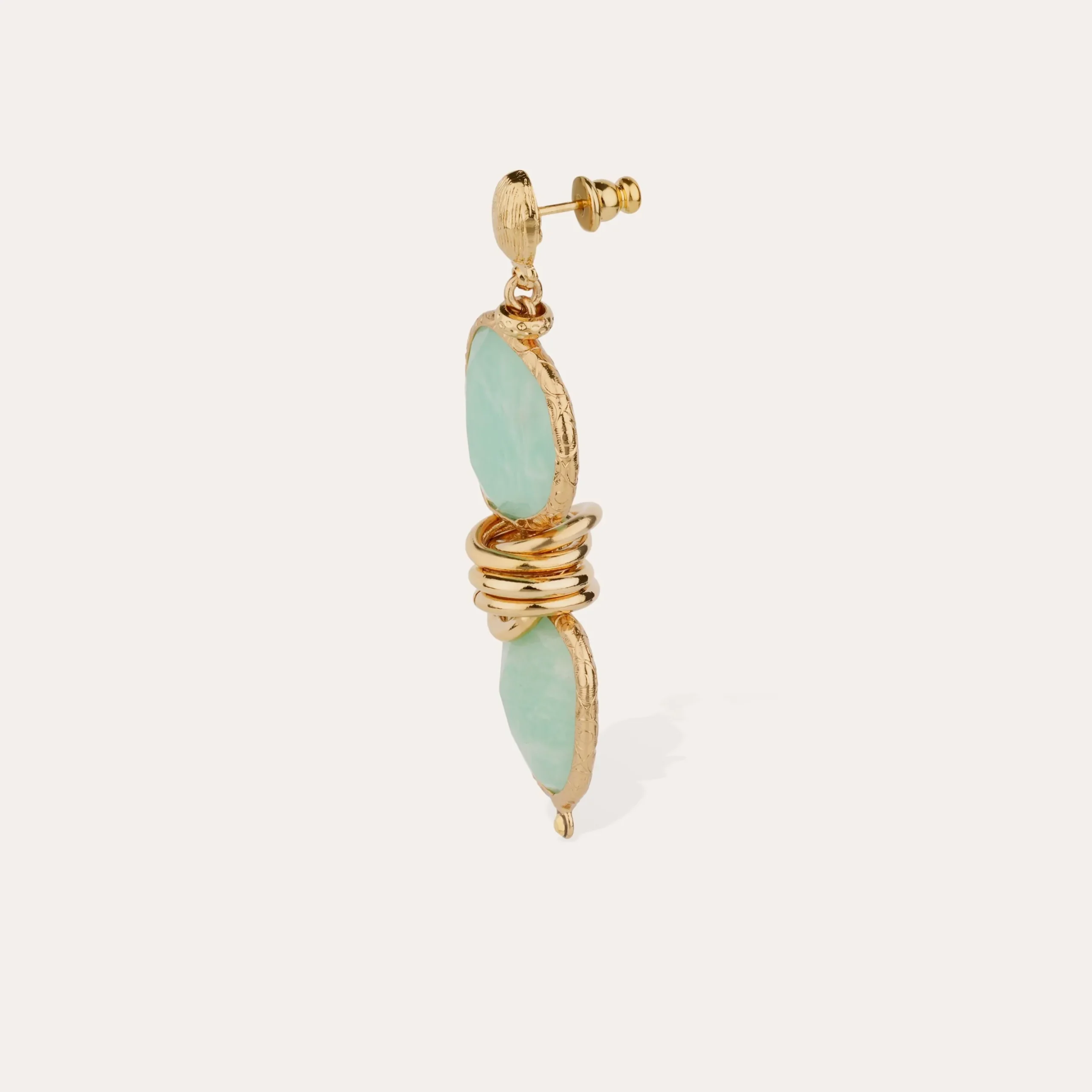 Boucles d'oreilles Sirena - Amazonite
