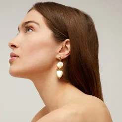 Boucles d'oreilles Sirena - Nacre blanche