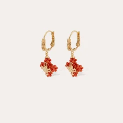 Boucles d'oreilles Tao Croix perles