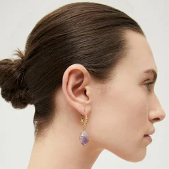 Boucles d'oreilles Tao Rainbow - Améthyste