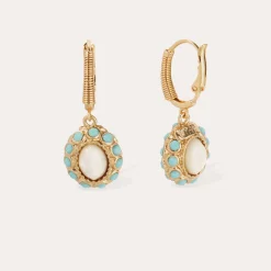 Boucles d'oreilles Tao Splash - Nacre blanche