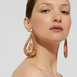 Boucles d'oreilles Tojo grand modèles - Osier