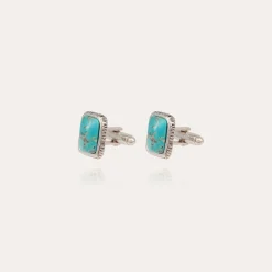 Boutons de manchette Totems - Turquoise
