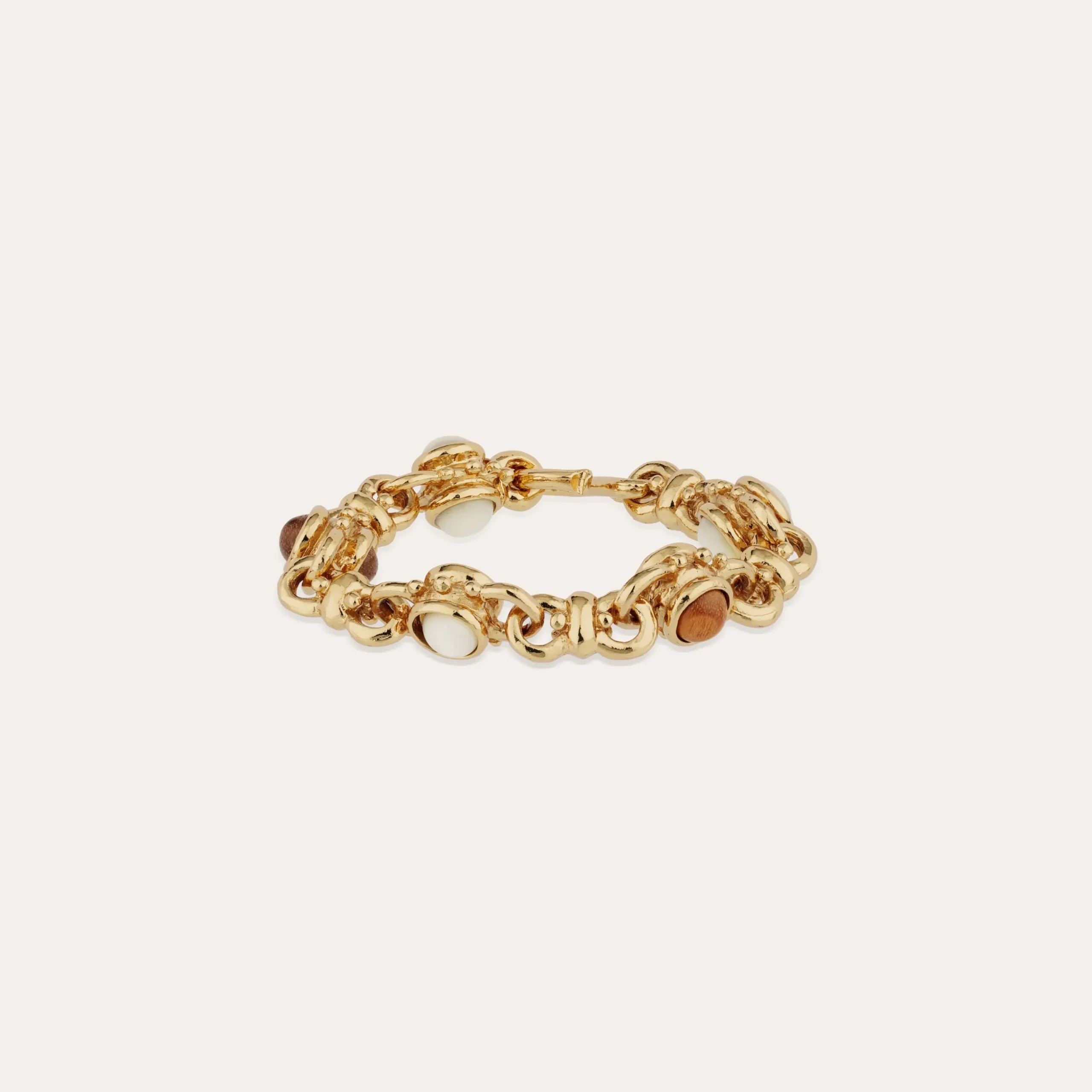 Bracelet Amarante multi - Nacre blanche et bois