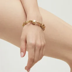 Bracelet Amarante multi - Nacre blanche et bois