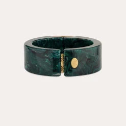 Bracelet Arty acétate - Vert - Bois