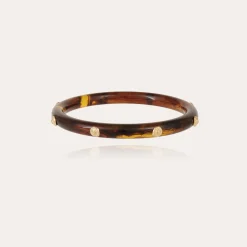 Bracelet Caftan acétate - Marron