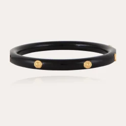 Bracelet Caftan acétate - Noir