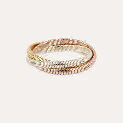 Bracelet Infinity trois rangs petit modèle bicolore
