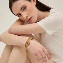 Bracelet jonc Amarante Torsade - Turquoise